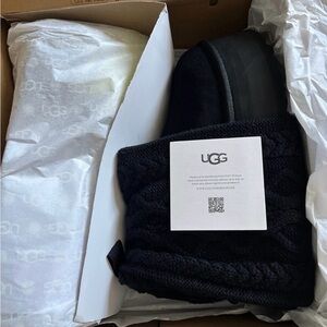 UGG Sweater Letter Boot Women’s Black